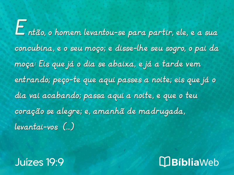 Juízes 19:9 em imagem para compartilhar