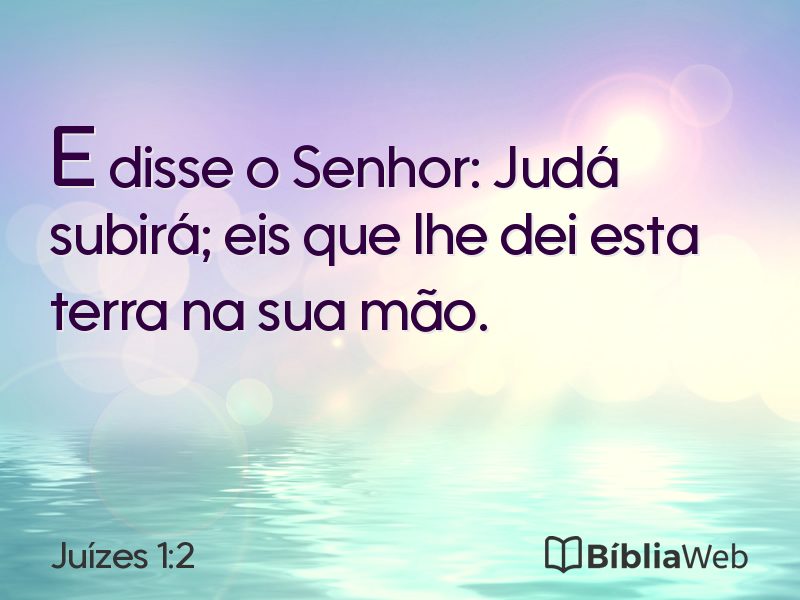 Juízes 1:2 em imagem para compartilhar