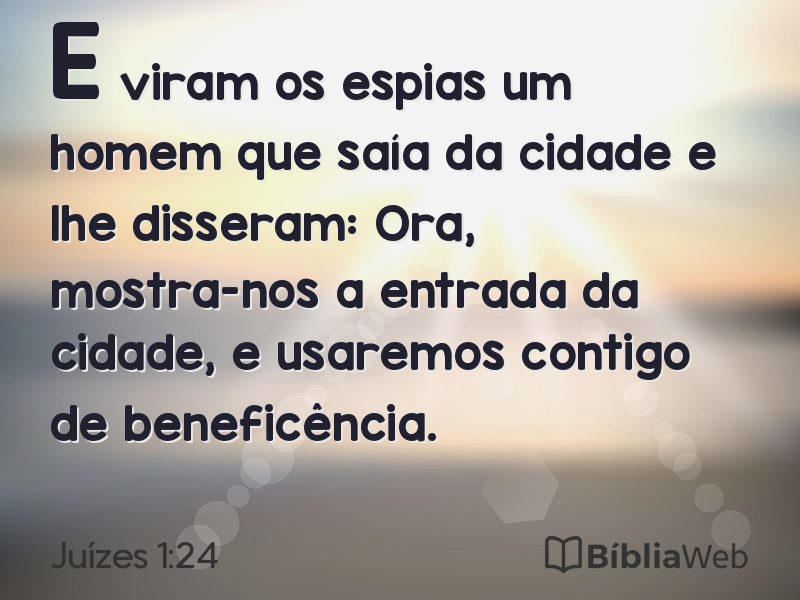Juízes 1:24 em imagem para compartilhar
