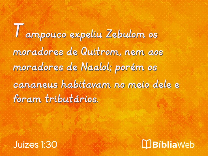 Juízes 1:30 em imagem para compartilhar