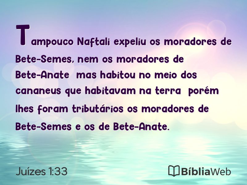 Juízes 1:33 em imagem para compartilhar