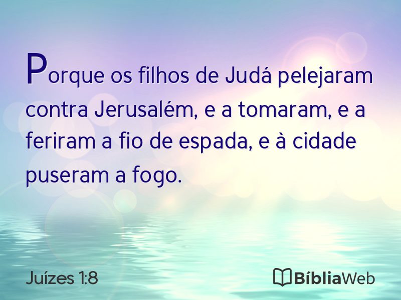 Juízes 1:8 em imagem para compartilhar