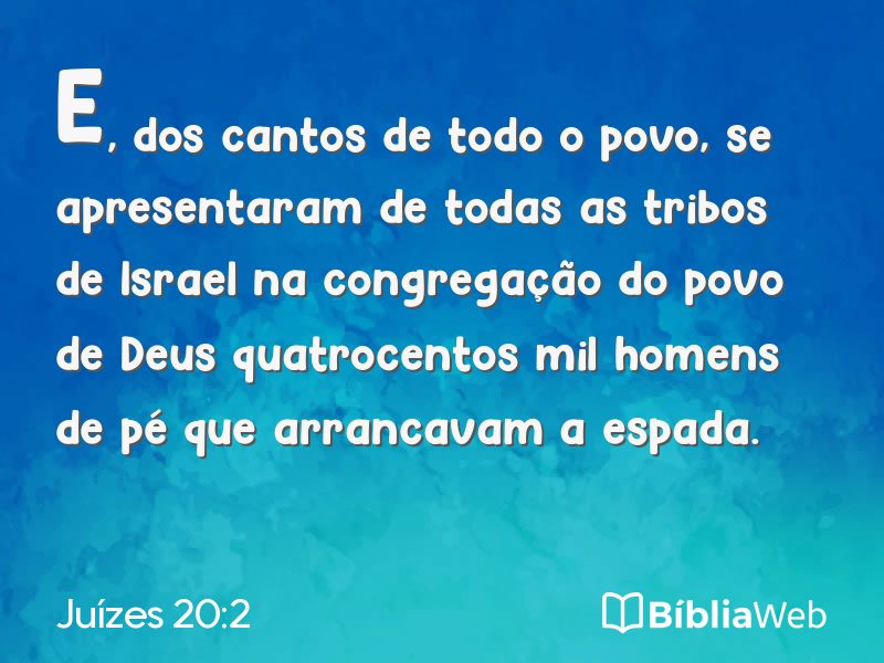 Juízes 20:2 em imagem para compartilhar