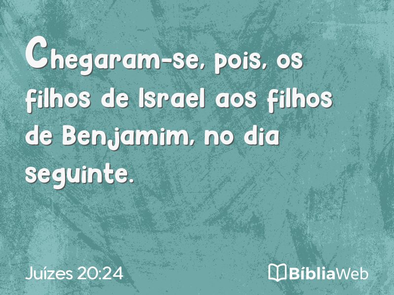 Juízes 20:24 em imagem para compartilhar