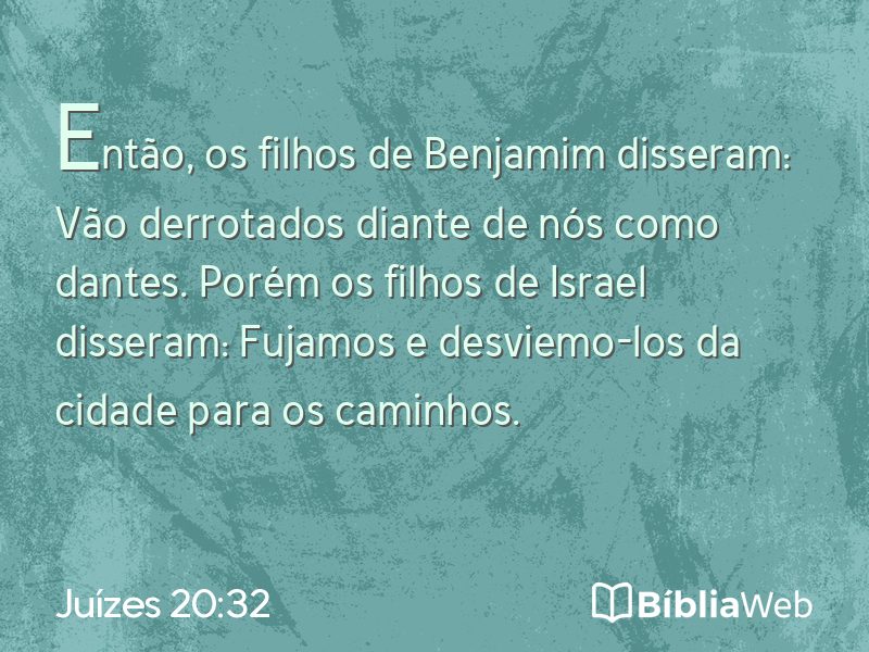 Juízes 20:32 em imagem para compartilhar