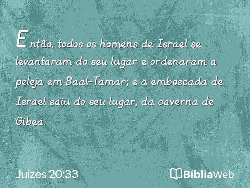 Juízes 20:33 em imagem para compartilhar
