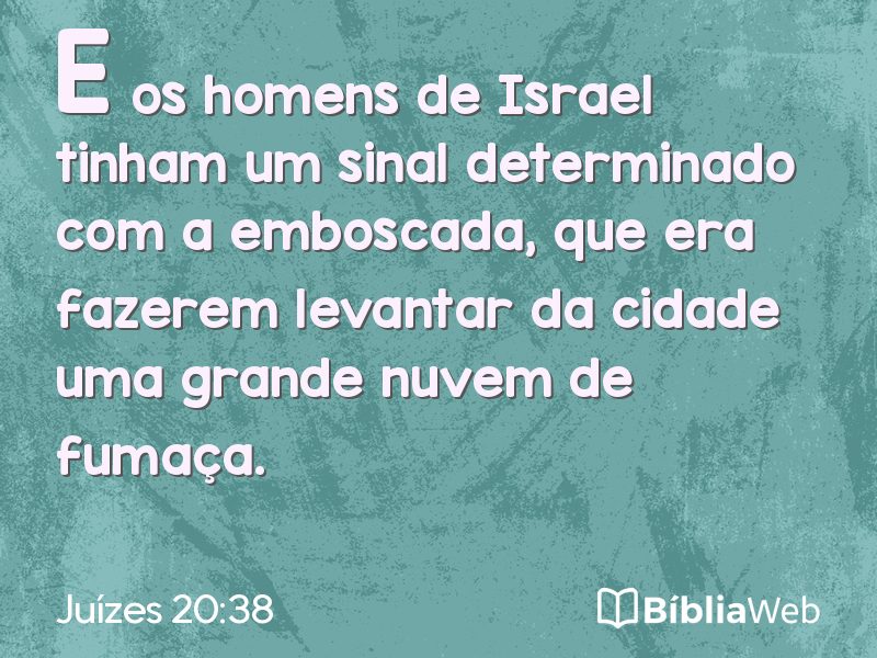 Juízes 20:38 em imagem para compartilhar