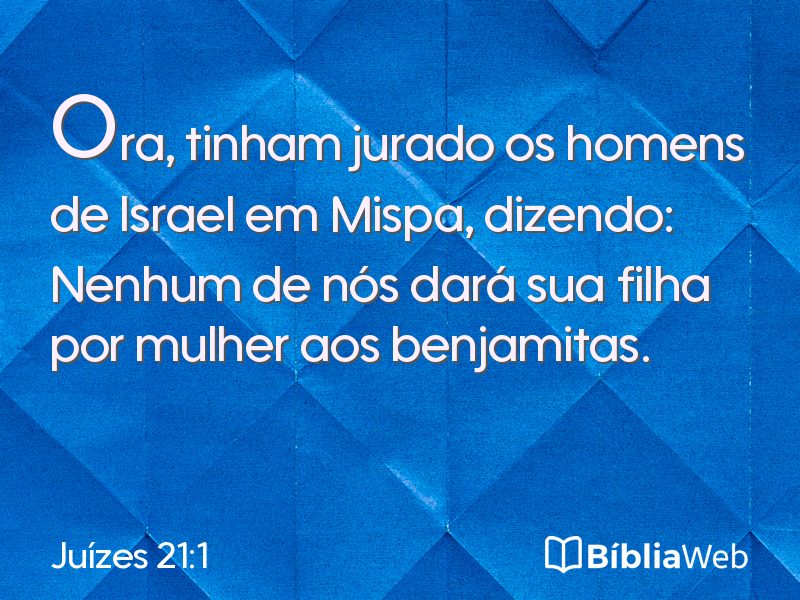 Juízes 21:1 em imagem para compartilhar