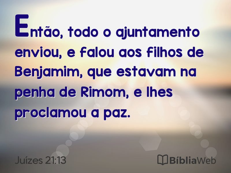 Juízes 21:13 em imagem para compartilhar