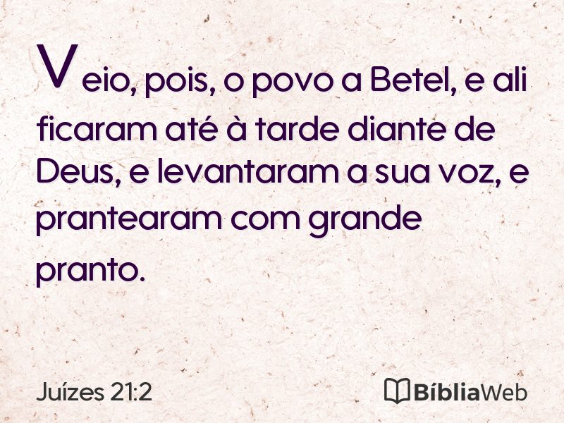 Juízes 21:2 em imagem para compartilhar