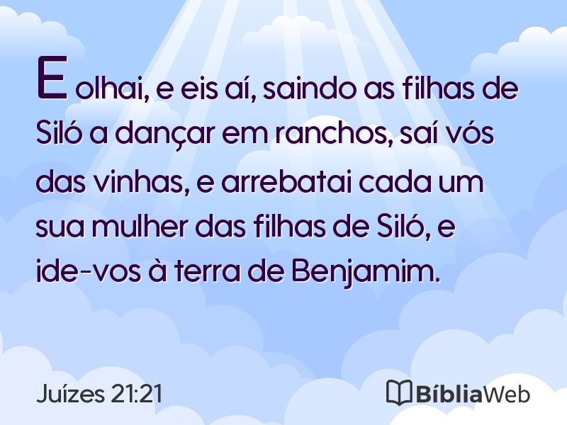 Juízes 21:21 em imagem para compartilhar