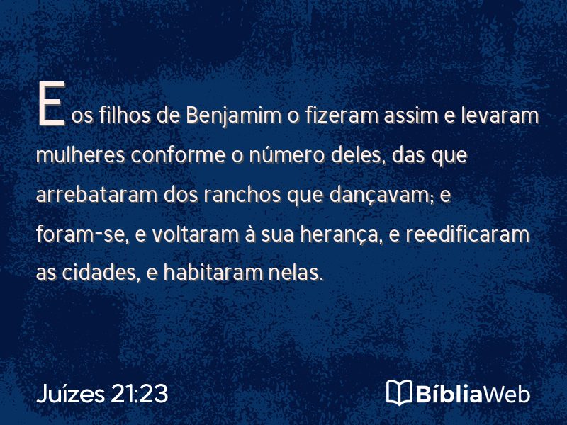Juízes 21:23 em imagem para compartilhar