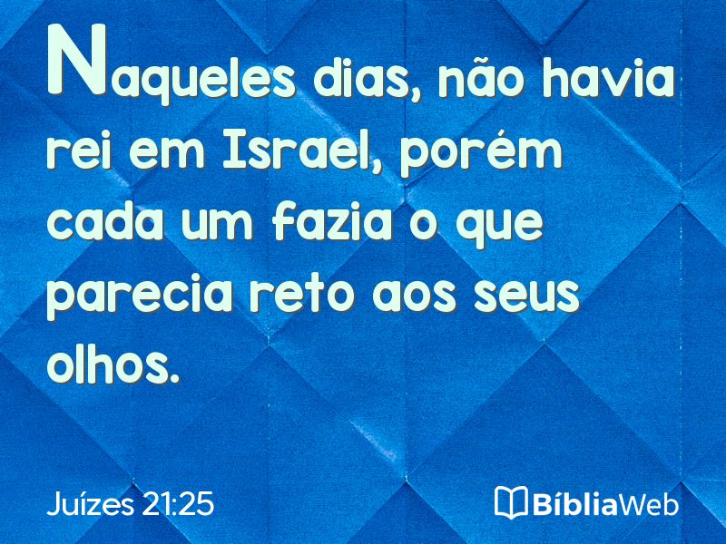 Juízes 21:25 em imagem para compartilhar