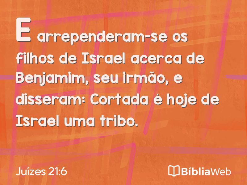Juízes 21:6 em imagem para compartilhar