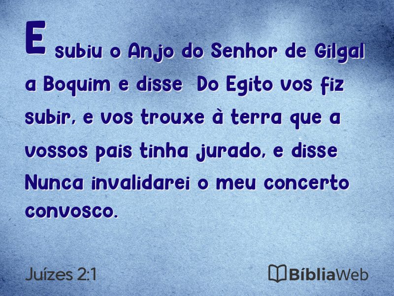 Juízes 2:1 em imagem para compartilhar