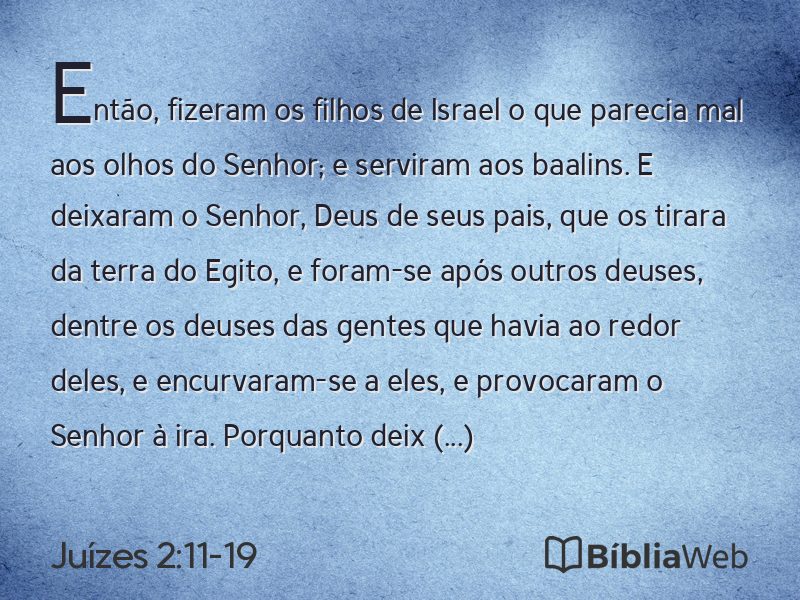 Juízes 2:11-19 em imagem para compartilhar