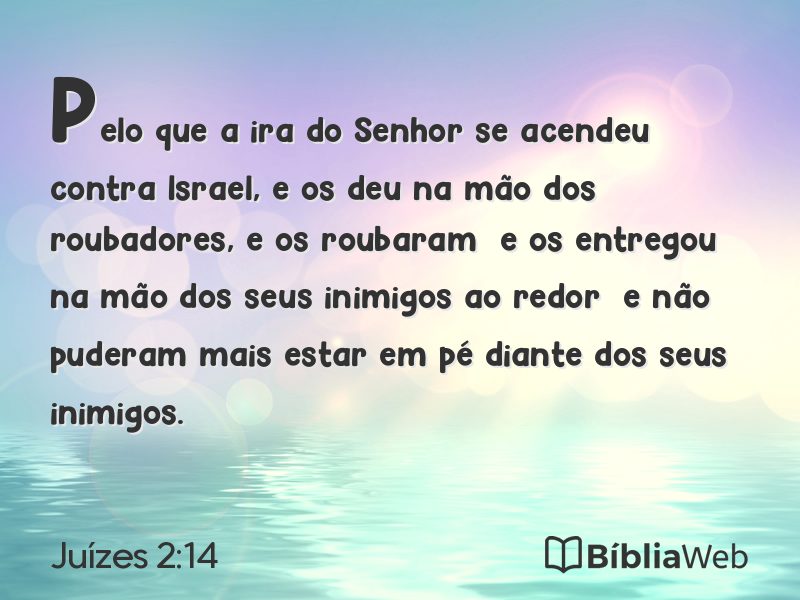 Juízes 2:14 em imagem para compartilhar