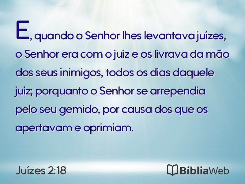 Juízes 2:18 em imagem para compartilhar