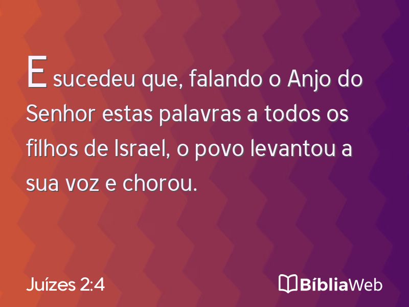 Juízes 2:4 em imagem para compartilhar
