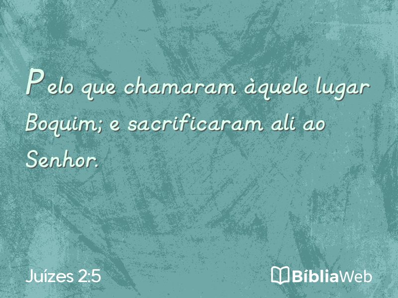 Juízes 2:5 em imagem para compartilhar