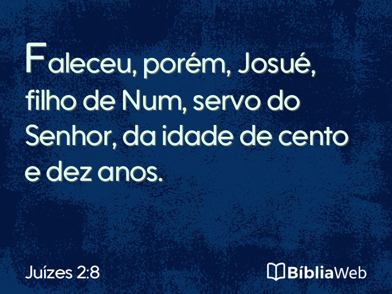 Juízes 2:8 em imagem para compartilhar