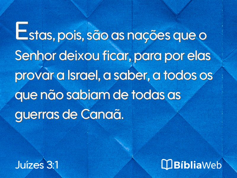 Juízes 3:1 em imagem para compartilhar