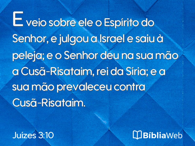 Juízes 3:10 em imagem para compartilhar