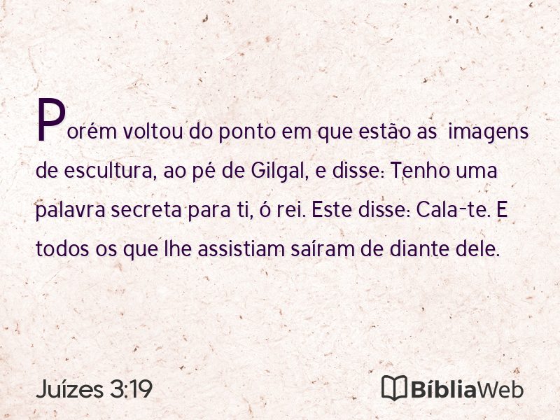 Juízes 3:19 em imagem para compartilhar