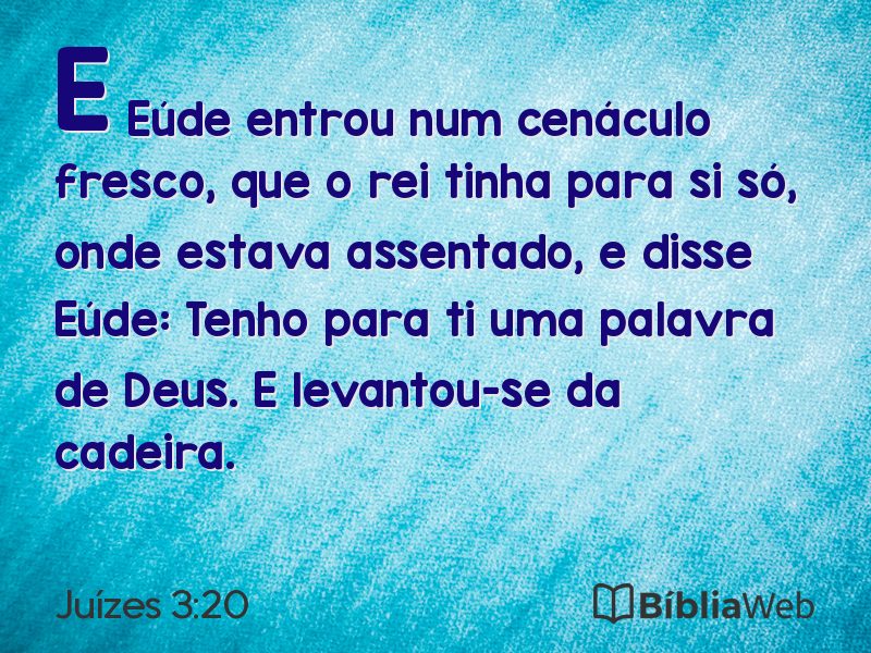 Juízes 3:20 em imagem para compartilhar