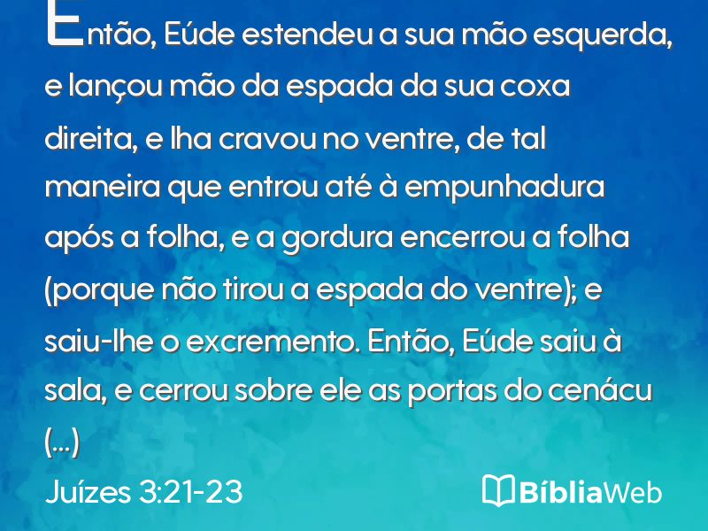 Juízes 3:21-23 em imagem para compartilhar