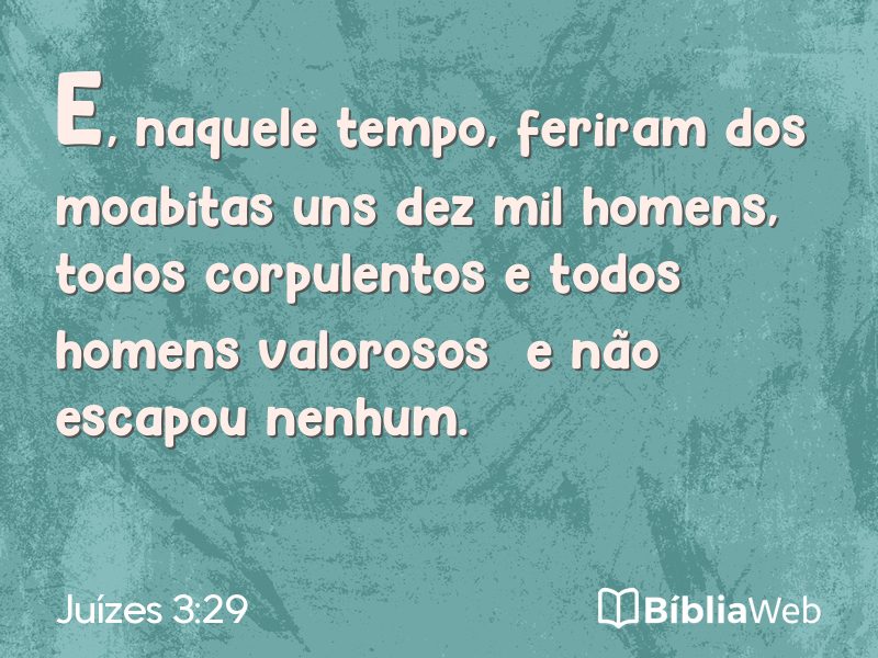 Juízes 3:29 em imagem para compartilhar