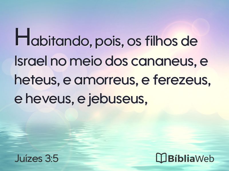 Juízes 3:5 em imagem para compartilhar