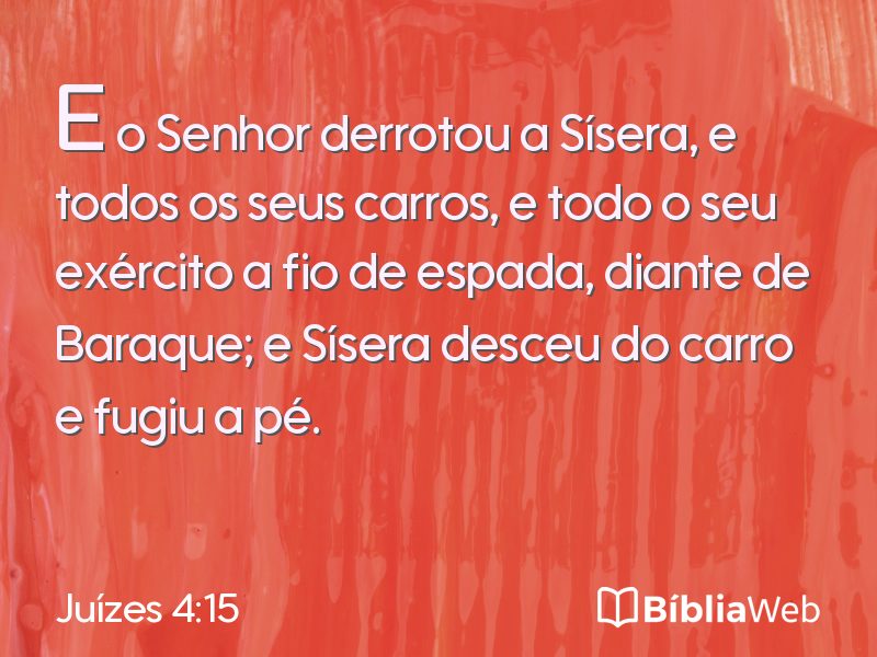 Juízes 4:15 em imagem para compartilhar