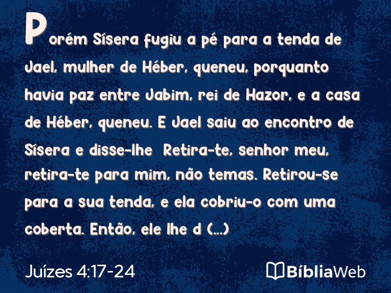 Juízes 4:17-24 em imagem para compartilhar