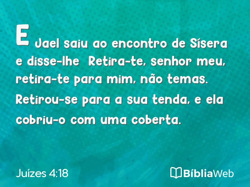 Juízes 4:18 em imagem para compartilhar