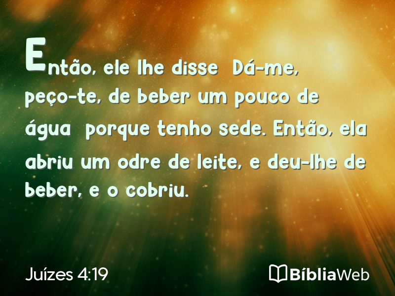 Juízes 4:19 em imagem para compartilhar