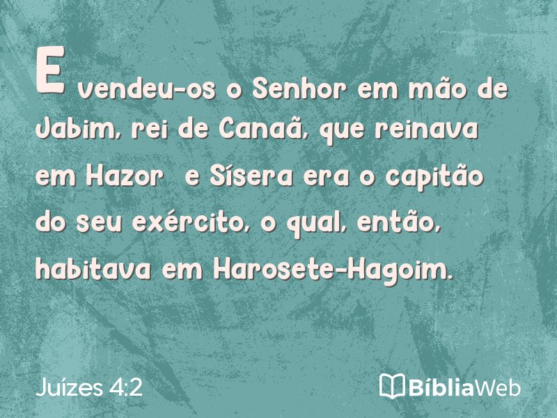 Juízes 4:2 em imagem para compartilhar