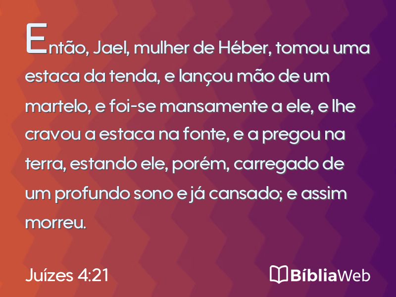 Juízes 4:21 em imagem para compartilhar