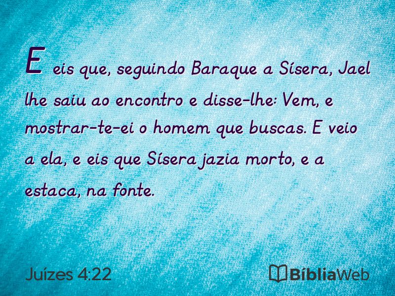 Juízes 4:22 em imagem para compartilhar