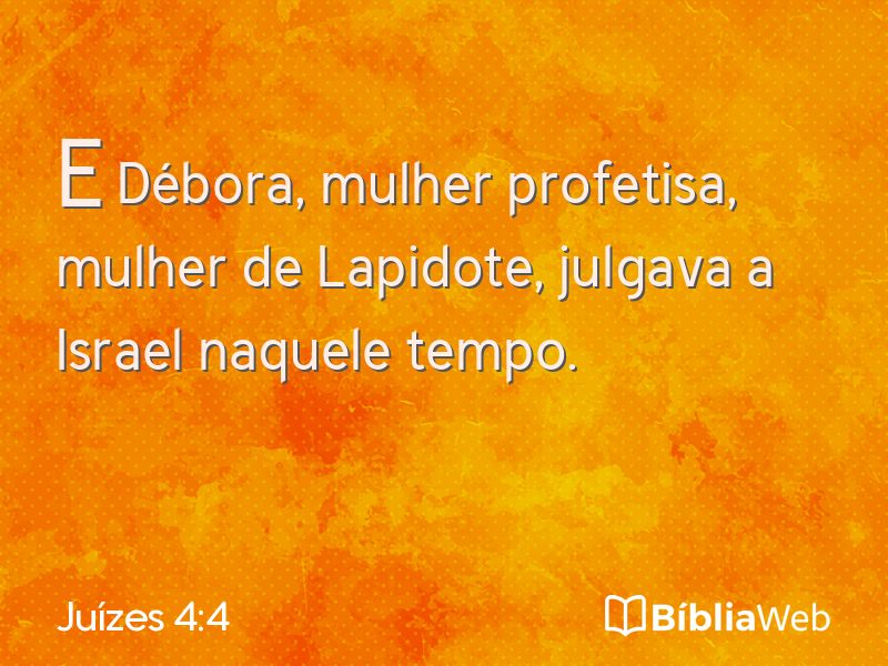 Juízes 4:4 em imagem para compartilhar