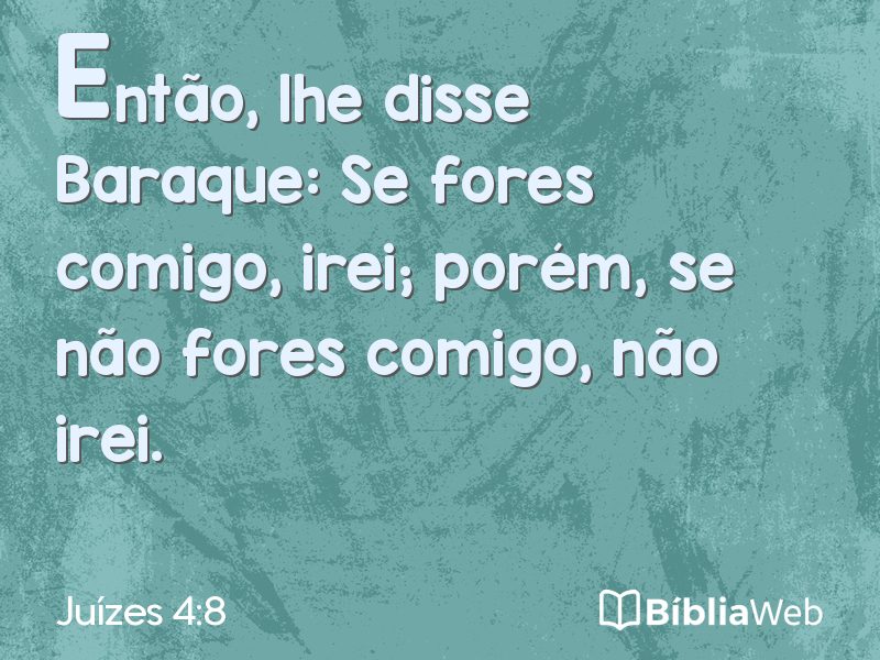 Juízes 4:8 em imagem para compartilhar