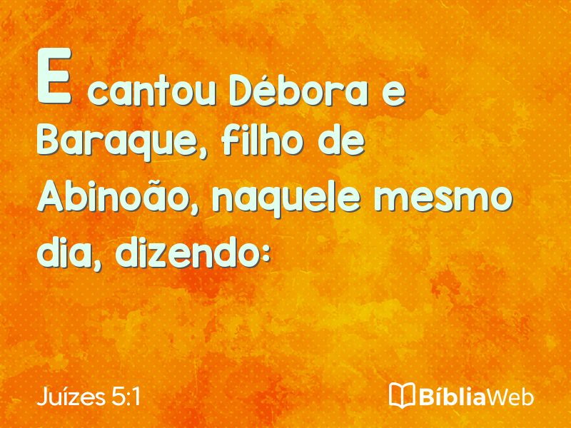 Juízes 5:1 em imagem para compartilhar