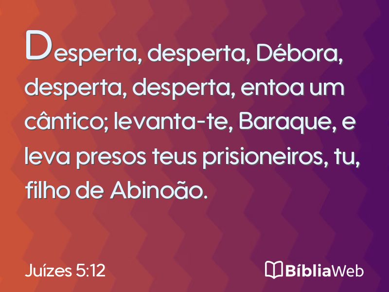 Juízes 5:12 em imagem para compartilhar