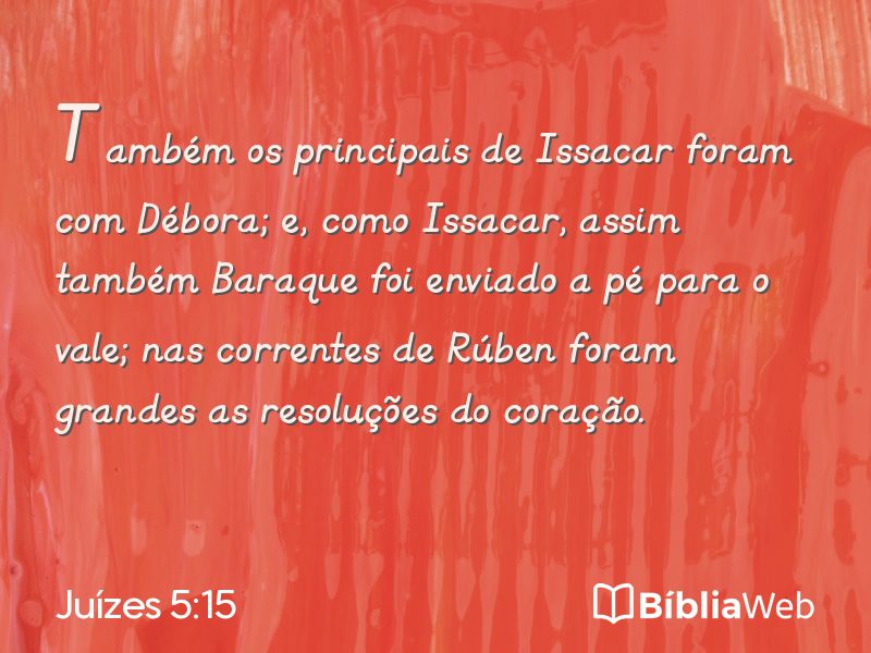 Juízes 5:15 em imagem para compartilhar