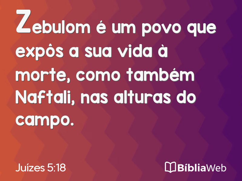 Juízes 5:18 em imagem para compartilhar