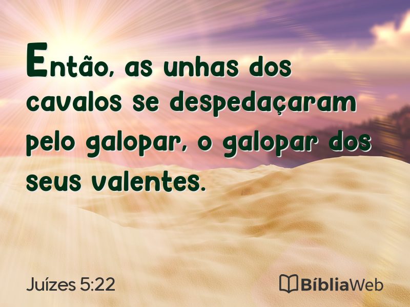 Juízes 5:22 em imagem para compartilhar