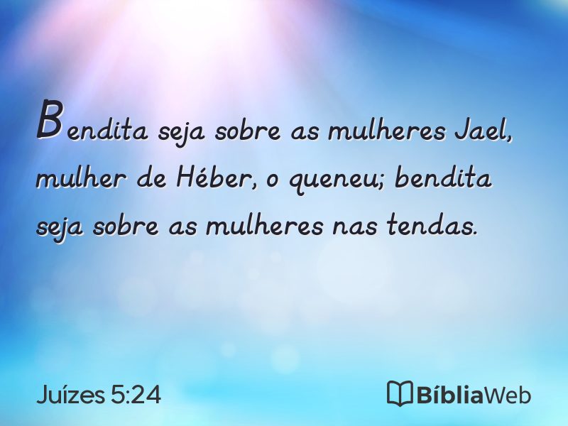 Juízes 5:24 em imagem para compartilhar