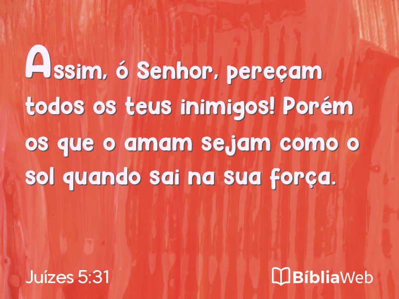 Juízes 5:31 em imagem para compartilhar