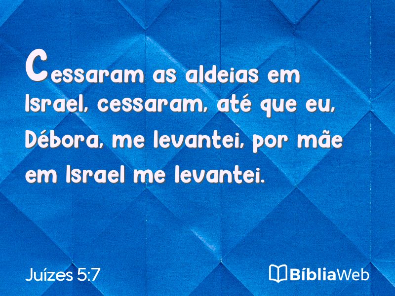 Juízes 5:7 em imagem para compartilhar