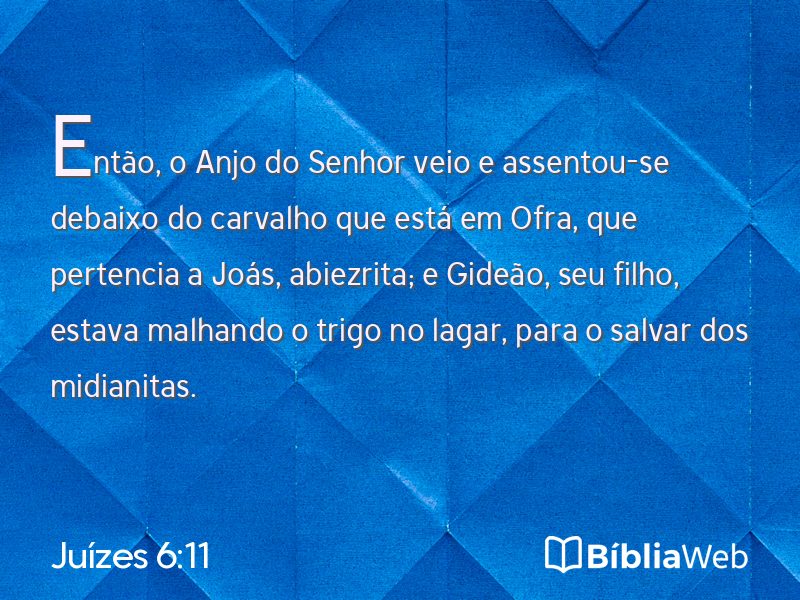 Juízes 6:11 em imagem para compartilhar